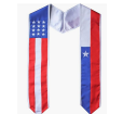 Cap and Gown Direct USA/Chile Flag Graduation Stole - Flag Sashes for Graduates