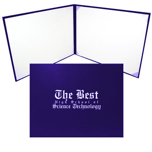 Cap and Gown Direct Purple Graduation Diploma Cover