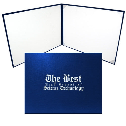 Cap and Gown Direct Royal Blue Graduation Diploma Cover