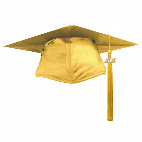Cap and Gown Direct Shiny Antique Gold Graduation Cap and Tassel