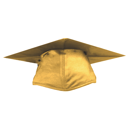 Cap and Gown Direct Shiny Antique Gold Graduation Cap