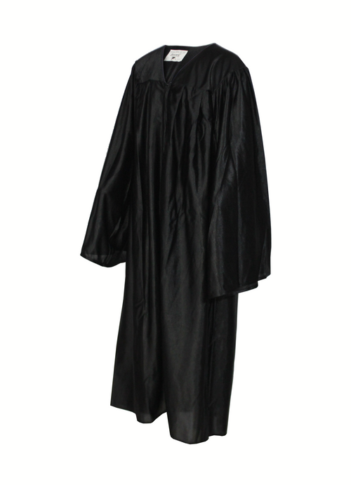 Cap and Gown Direct Black Shiny Choir Gown