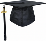 Cap and Gown Direct Shiny Black Graduation Cap and Tassel, view 3