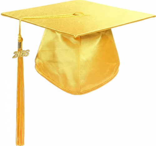 Cap and Gown Direct Shiny Gold Graduation Cap