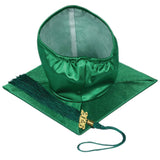 Cap and Gown Direct Shiny Kelly Green Graduation Cap and Tassel, view 2
