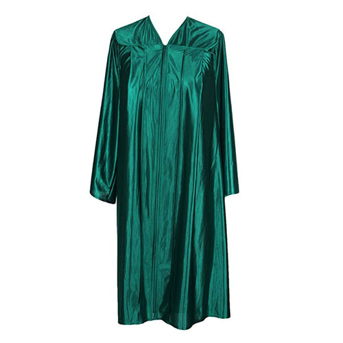 Cap and Gown Direct Hunter Green Shiny Choir Gown