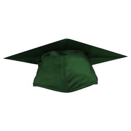 Cap and Gown Direct Shiny Hunter Green Graduation Cap