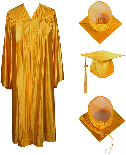 Cap and Gown Direct Shiny Kinder Antique Gold Cap, Gown & Tassel