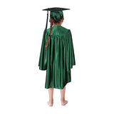Cap and Gown Direct Shiny Kinder Hunter Green Cap, Gown & Tassel for Graduation, view 2