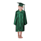 Cap and Gown Direct Shiny Kinder Hunter Green Cap, Gown & Tassel for Graduation, view 3