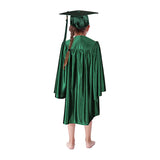Cap and Gown Direct Shiny Kinder Kelly Green Cap, Gown & Tassel for Graduation, view 2