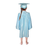 Cap and Gown Direct Shiny Kinder Light Blue Cap, Gown & Tassel for Graduation, view 3