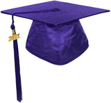 Cap and Gown Direct Shiny Kinder Purple Cap, Gown & Tassel for Graduation, view 4