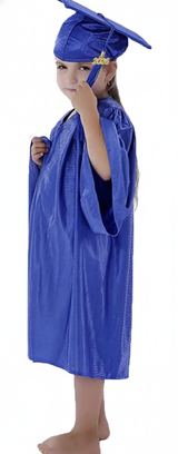 Cap and Gown Direct Shiny Kinder Royal Cap, Gown & Tassel for Graduation, view 4