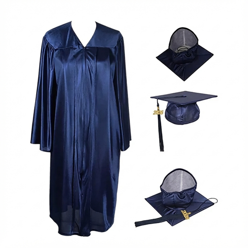 Cap and Gown Direct Shiny Navy Cap, Gown & Tassel  for Graduation