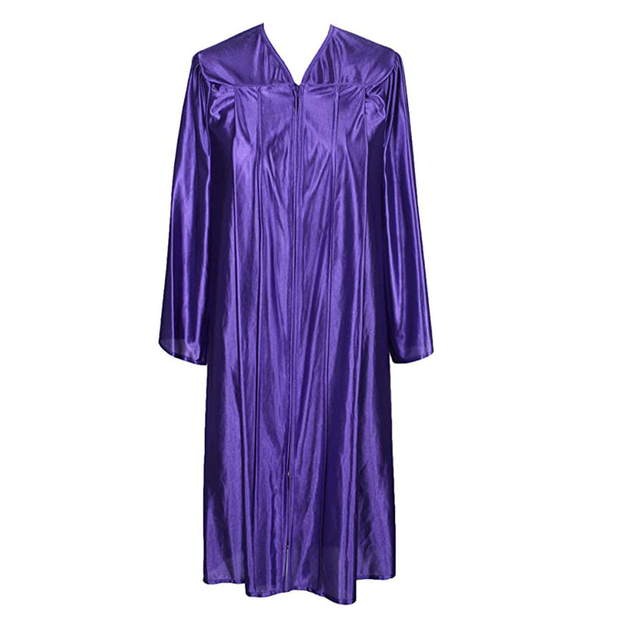 Cap and Gown Direct Shiny Purple Graduation Gown