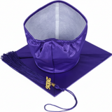 Cap and Gown Direct Shiny Purple Graduation Cap, view 2