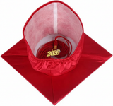Cap and Gown Direct Shiny Red Graduation Cap and Tassel, view 3
