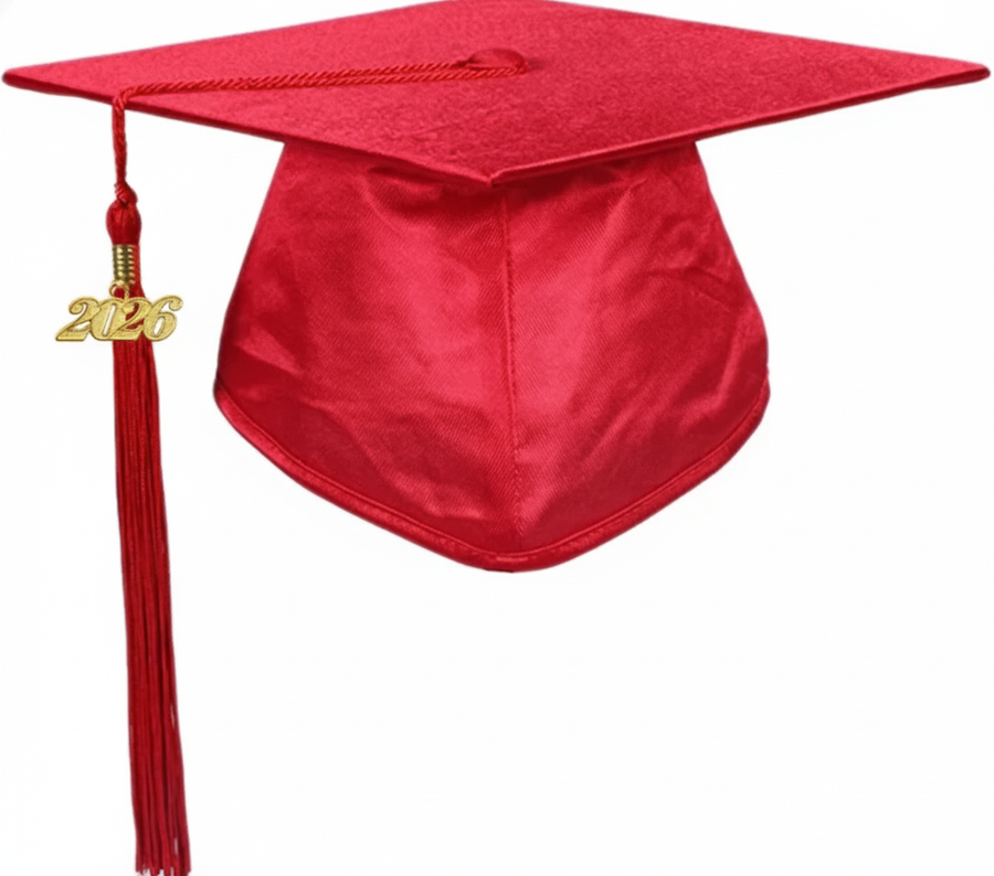 Cap and Gown Direct Shiny Red Graduation Cap