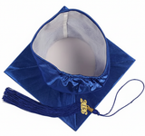 Cap and Gown Direct Shiny Royal Graduation Cap, view 3