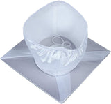 Cap and Gown Direct Shiny White Graduation Cap and Tassel, view 2