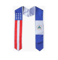 Cap and Gown Direct USA/Nicaragua Flag Graduation Stole - Flag Sashes for Graduates