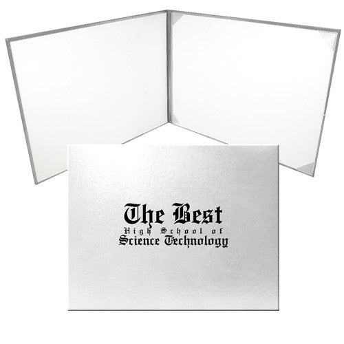 Cap and Gown Direct White Graduation Diploma Cover