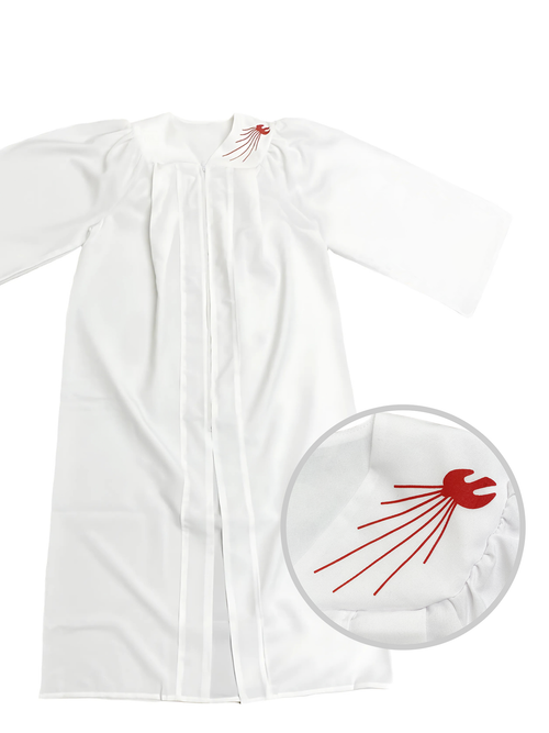 Cap and Gown Direct White Dove Confirmation Robe