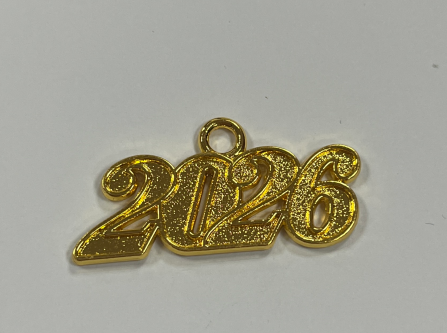 Cap and Gown Direct Year Charm for Graduation
