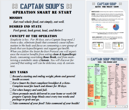 Captain Soup Smart Restart Pack: Diet plan - Recipes & troubleshooting !
