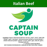Captain Soup EUGENE, OR PICK-UP ONLY - Italian Beef  (lectin free) - 16.5 oz Glass Jars - Case of (9) frozen meals -, view 2