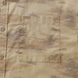 Castlebeard 1920s Vintage Men's Hawaiian Shirt Serenity along the Riverbank Cotton Button-down Short Sleeve Aloha Shirt By Cigar, view 3