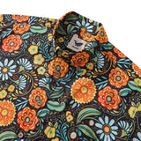 Castlebeard 1950s Hawaiian Shirt For Men Flower Button-down Shirt Short Sleeve 100% Cotton Shirt By Seven, view 2