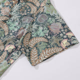 Castlebeard 1950s Vintage Hawaiian Shirt For Men Lush Greenery Shirt Camp Collar 100% Cotton By Cigar, view 4