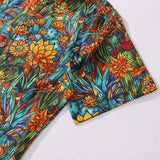 Castlebeard 1960s Hawaiian Shirt For Men Colorful Button-down Shirt Short Sleeve 100% Cotton Shirt Beauty Of The Desert By Cigar, view 4