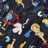 Castlebeard 1960s Vintage Hawaiian Shirt For Men Jazz Club Shirt Camp Collar 100% Cotton By Evan, view 3