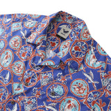 Castlebeard 1960s Vintage Hawaiian Shirt For Men Table Time Shirt Camp Collar 100% Cotton By Evan, view 2