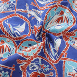 Castlebeard 1960s Vintage Hawaiian Shirt For Men Table Time Shirt Camp Collar 100% Cotton By Evan, view 6