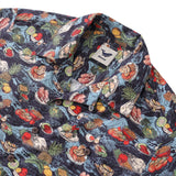 Castlebeard 1970s Vintage Hawaiian Shirt Thanksgiving feast Shirt Camp Collar 100% Cotton By Amy, view 2