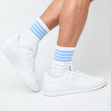 Castlebeard 4 Stripe Casual Crew Socks 2-Pack, view 4