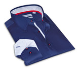 Castlebeard Alexander Button-Up Shirt With Contrast Details // Navy // Contemporary Fit (Regular), view 2