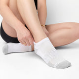 Castlebeard Ankle Socks - White 3-Pack, view 4