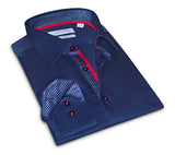 Castlebeard Anthony Button-Up Shirt With Contrast Details // Navy // Contemporary Fit (Regular), view 2