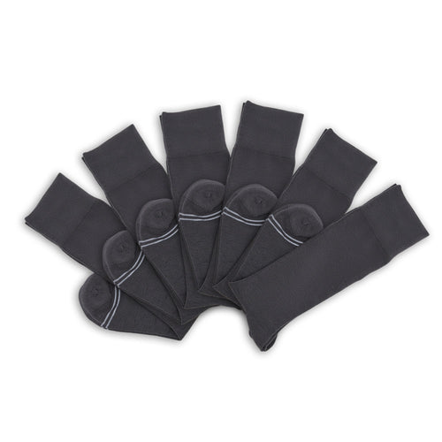Castlebeard Asher 6-Pack - Charcoal Dress Socks