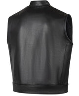Castlebeard BECK® 566 Horsehide Motorcycle Vest — Black, view 2