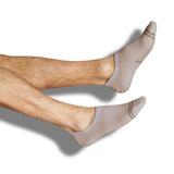 Castlebeard Beige No Show Socks- 3 Pack, view 2