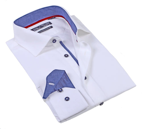 Castlebeard Big & Tall Shirt // Contrast Details - Final Sale- Size 5XLT