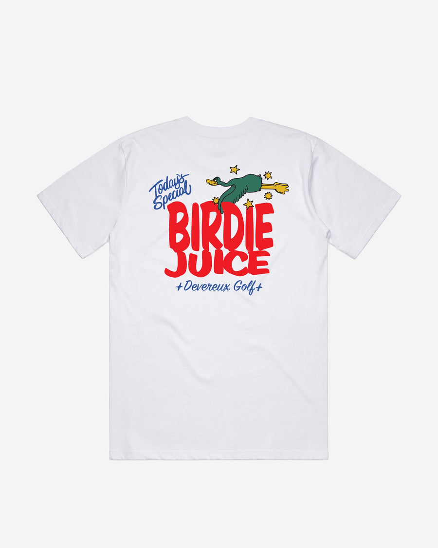 Castlebeard Birdie Juice Men's Golf T-Shirt – White