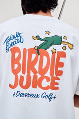 Castlebeard Birdie Juice Men's Golf T-Shirt – White, view 2
