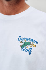 Castlebeard Birdie Juice Men's Golf T-Shirt – White, view 3